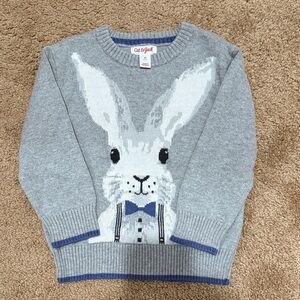 Cat & Jack Gray Sweater with Bunny Graphic
